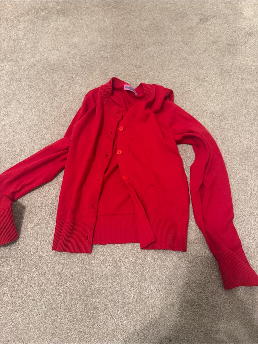 Edikted Red Button-Up Women's Cardigan